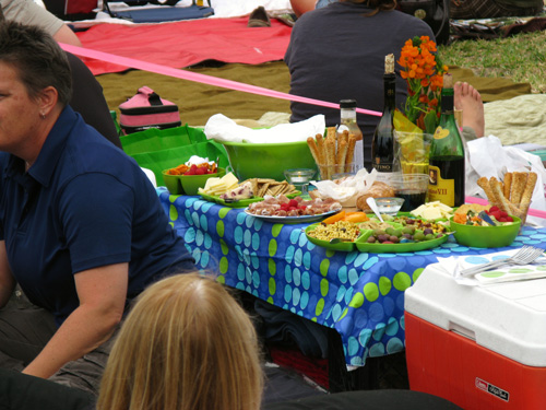 rocky horror show elaborate picnic spread